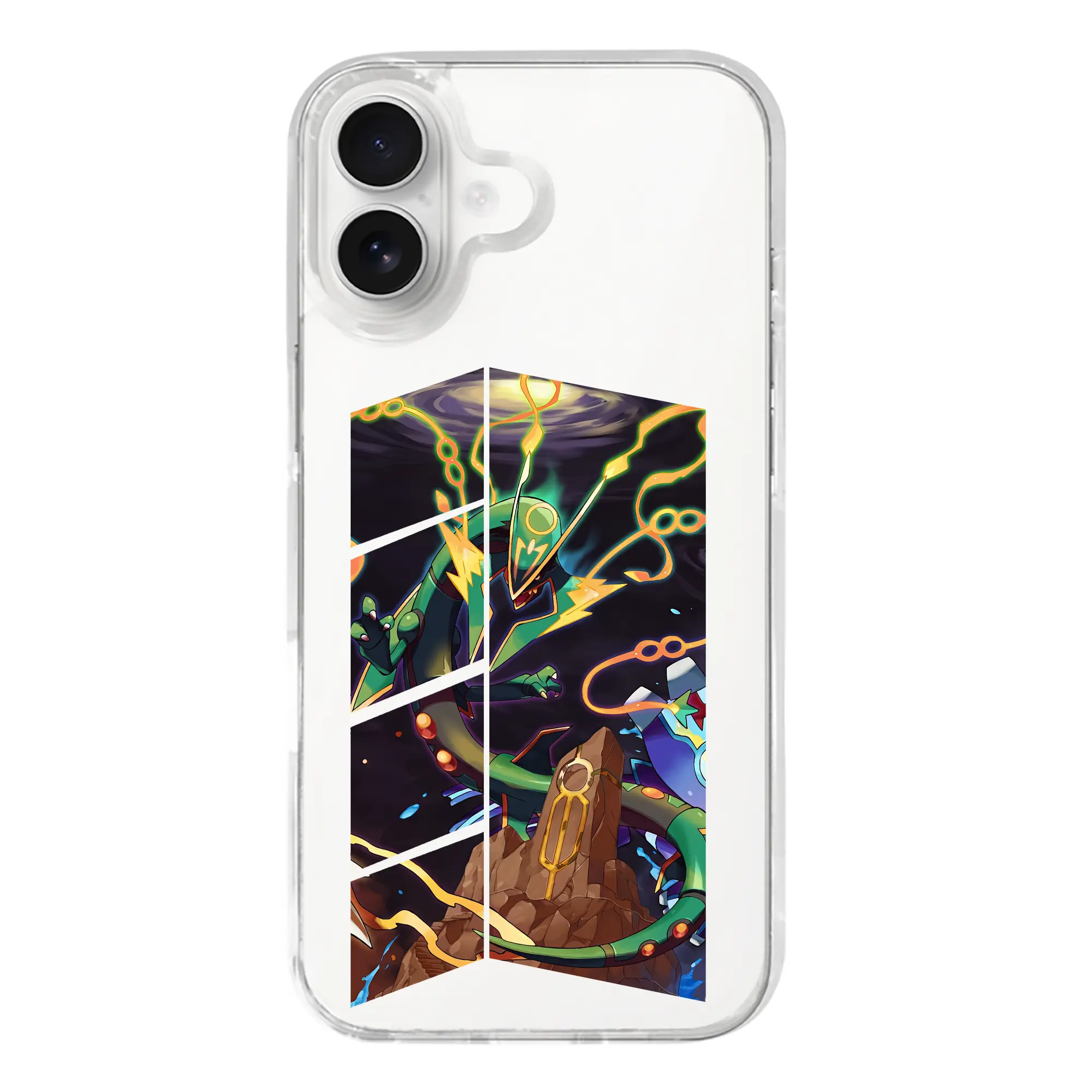 ポケモン グッズ,レックウザ - iPhone 17シリーズ 透明スマホケース – 薄型・耐衝撃・精密フィット保護カバー